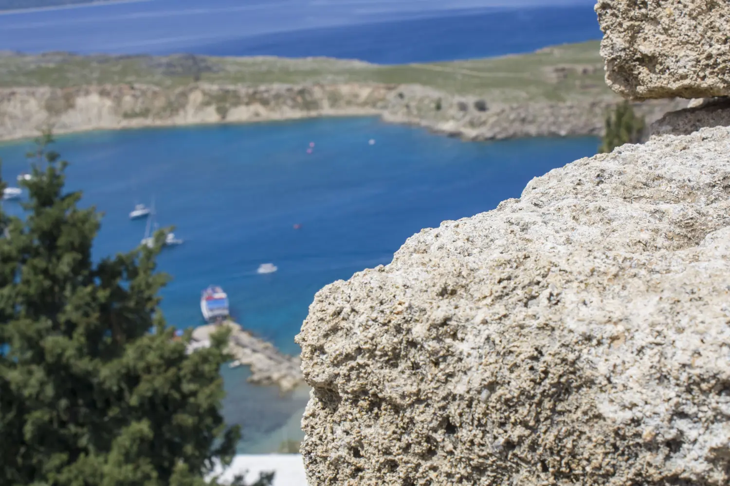 Close Up of the Walls at Lindos Acropolis 🏛️